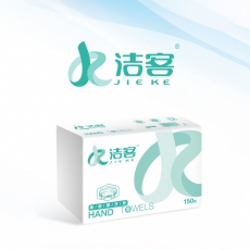 洁客（jieke） 商务系列 折叠式擦手纸 200抽 20包/箱 柔感单层 200张JK-2852 20包整箱
